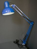 Светильник настольный на струбцине Мелодия Света Е27 40Вт Голубой картинка 